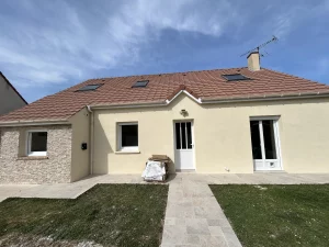 Maison façade avant après rénovation